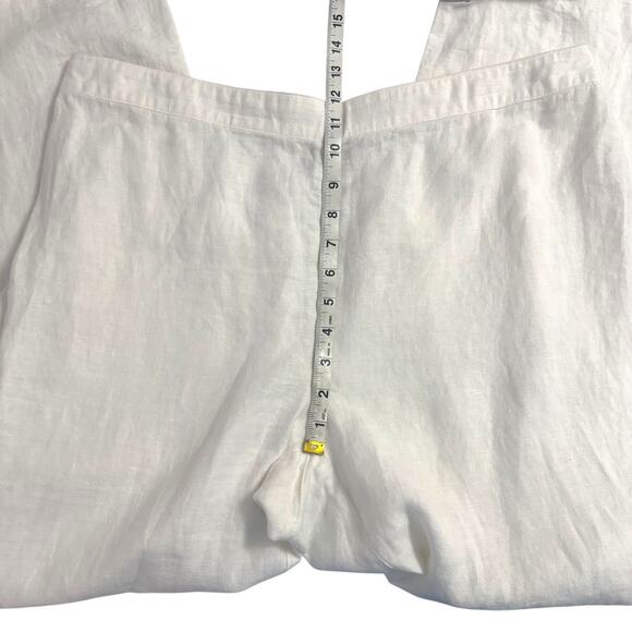 Chicos Women’s Wide Leg Linen Pants Size 2.5 XL 100% Linen Elastic Waist Pockets - Picture 12 of 14